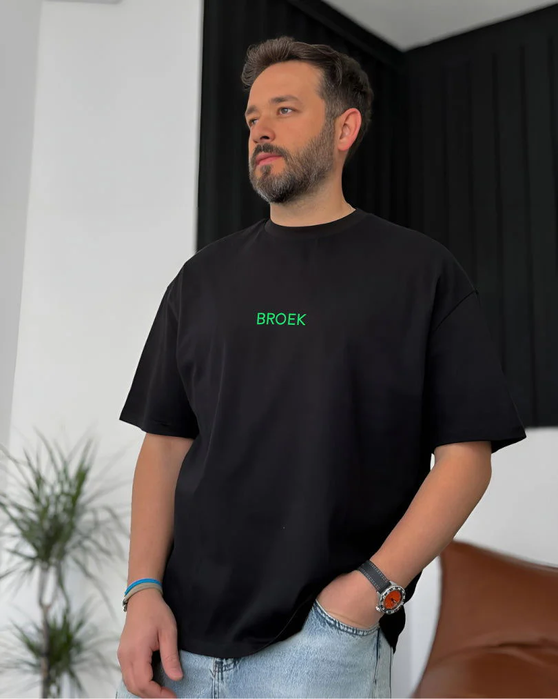 Black "Exceptional" Printed Oversize T-Shirt - Image 2