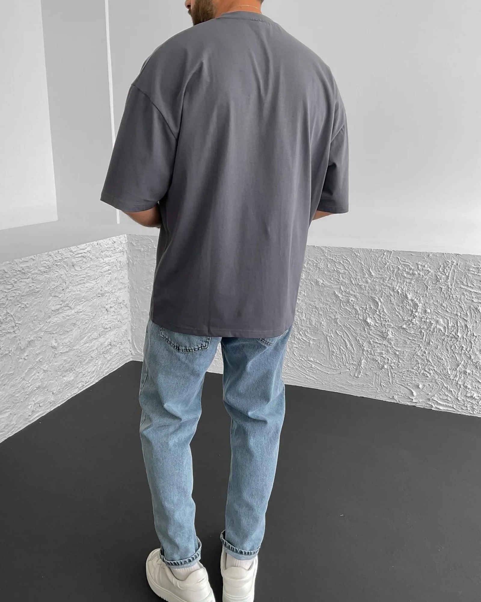 Smoked "12:12" Printed Oversize T-Shirt - Image 2