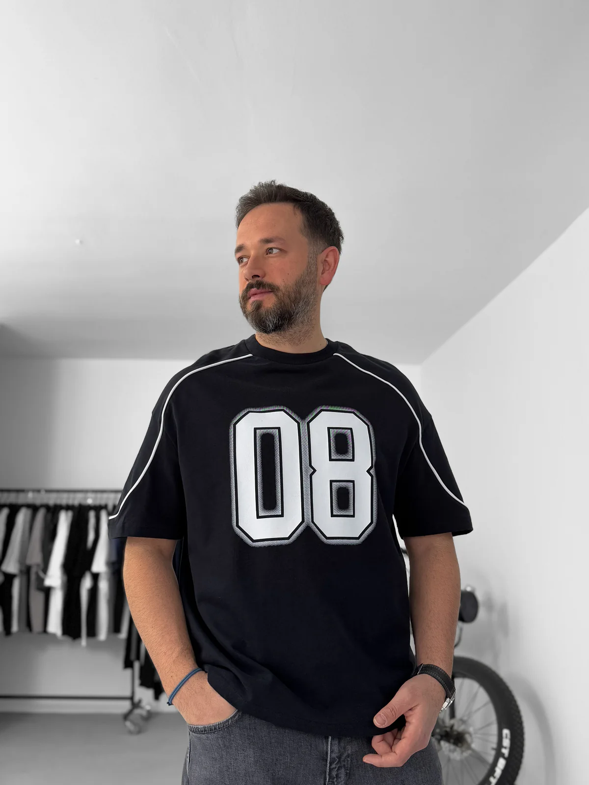 Limited Edition Black Printed T-Shirt 08 - Image 4