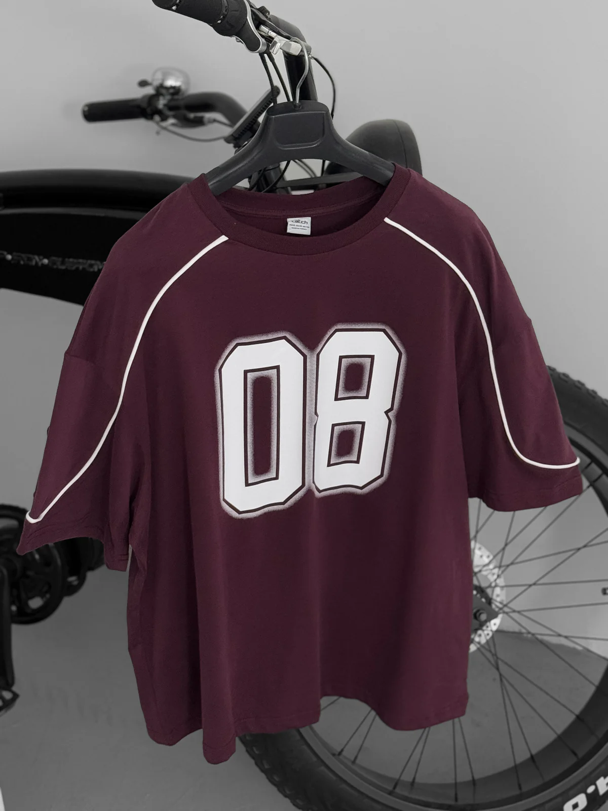 Limited Edition Burgundy Printed T-Shirt 08 - Image 5