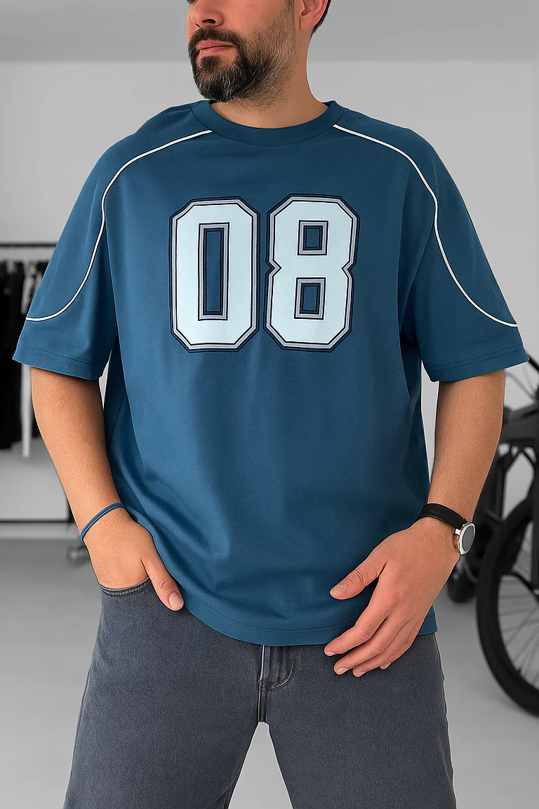 Limited Edition Petrol Printed T-Shirt 08