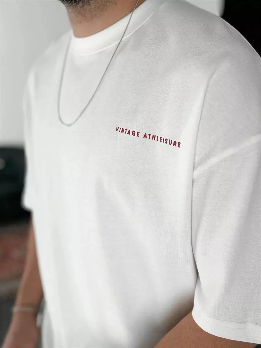 White "Good rich" Printed Oversize T-Shirt - Image 4