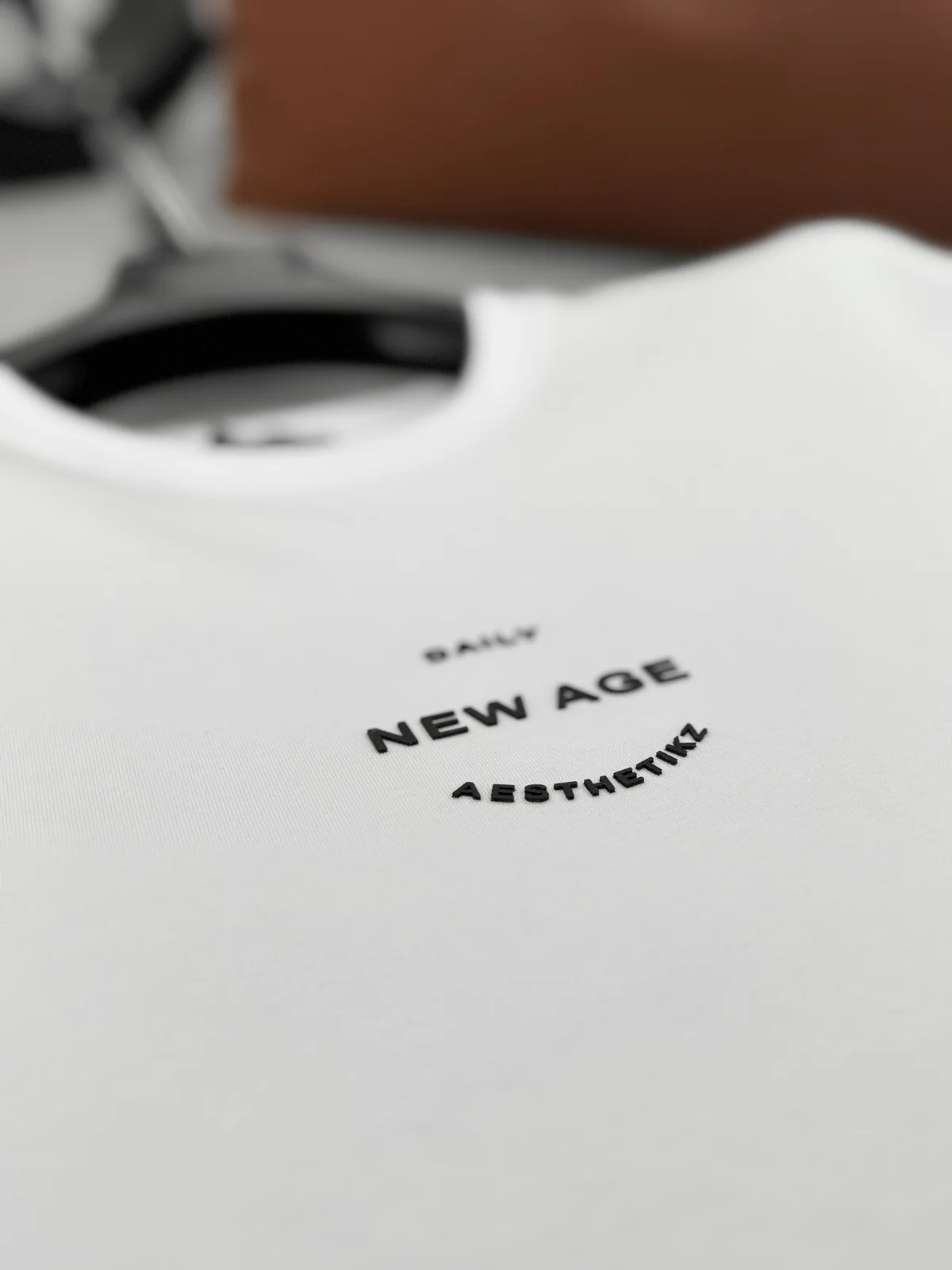 Premium White "New Age" Printed Oversize T-Shirt - Image 9